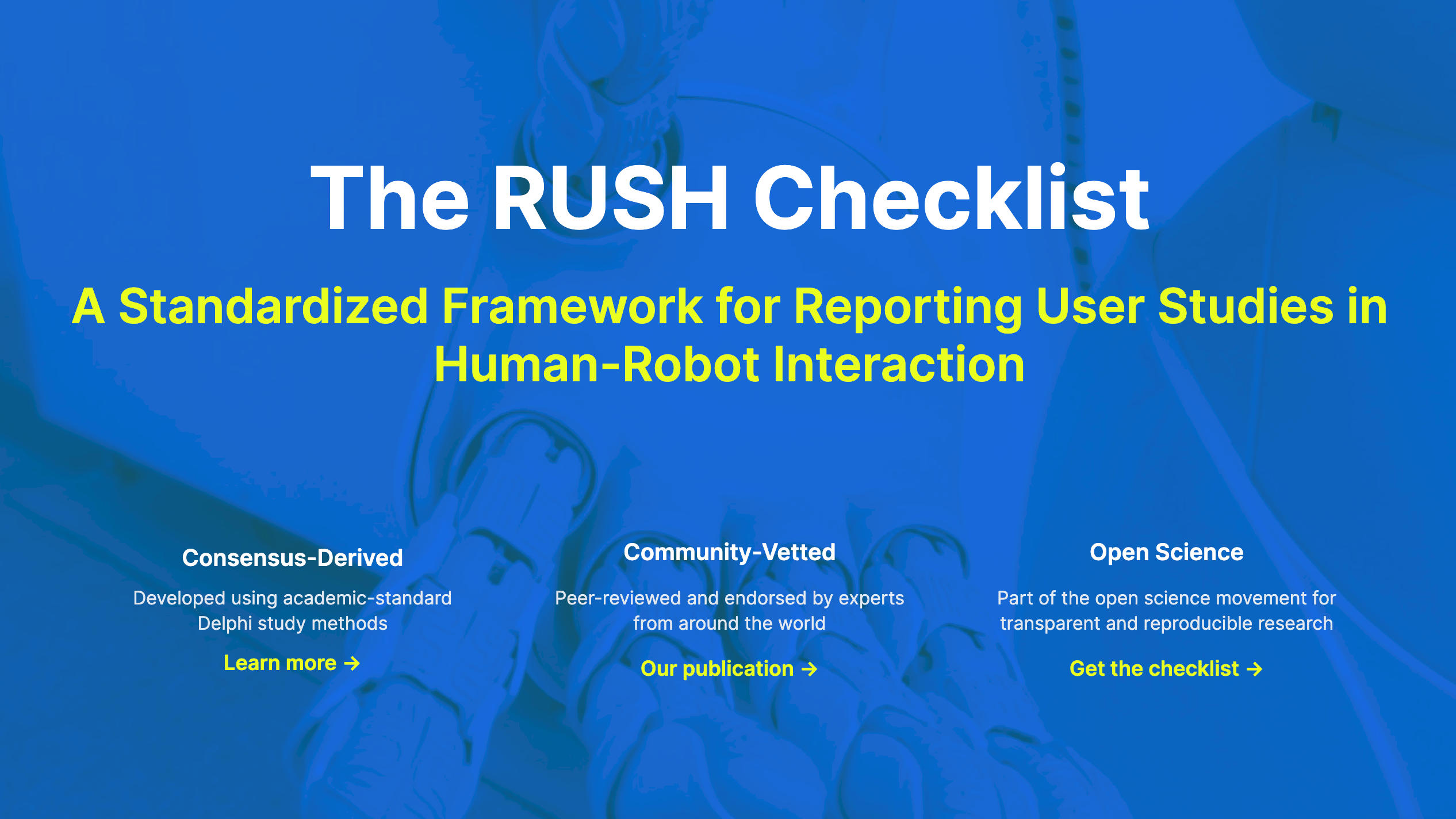 RUSH checklist